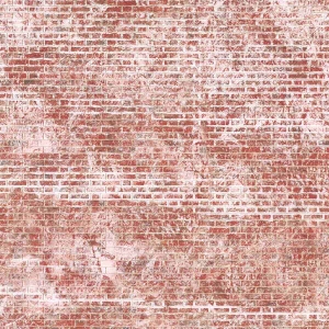 Red brick, weathered, embossed, 297 x 410mm